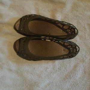 Final offer!! Like new worn once! Croc jellys